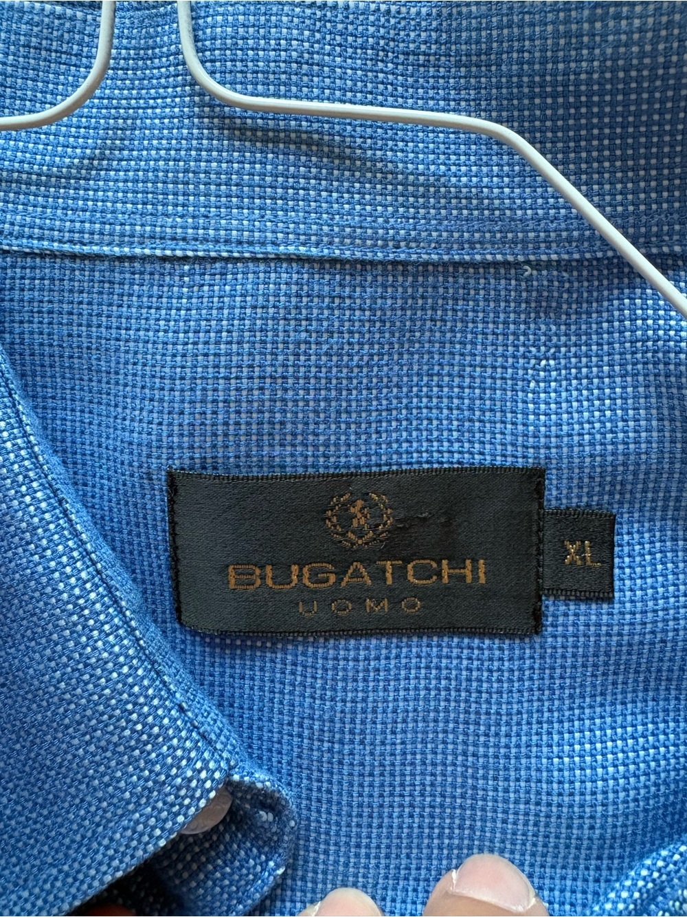 Bugatchi Men's Light Blue Textured Dress Shirt